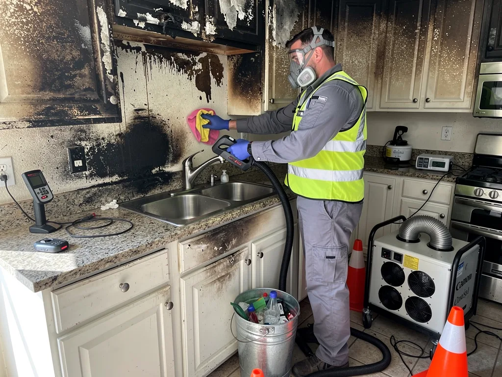 Kitchen Fire Cleanup